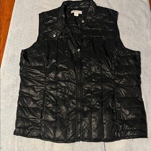 Coldwater Creek Black Quilted Vest for Women